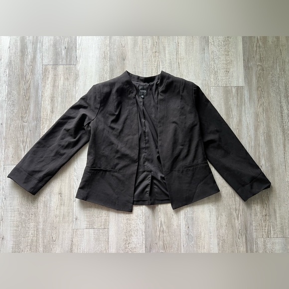 XOXO Juniors Black Long-Sleeve Notch Collar Lined Blazer Suit Jacket Size XL - Picture 1 of 4